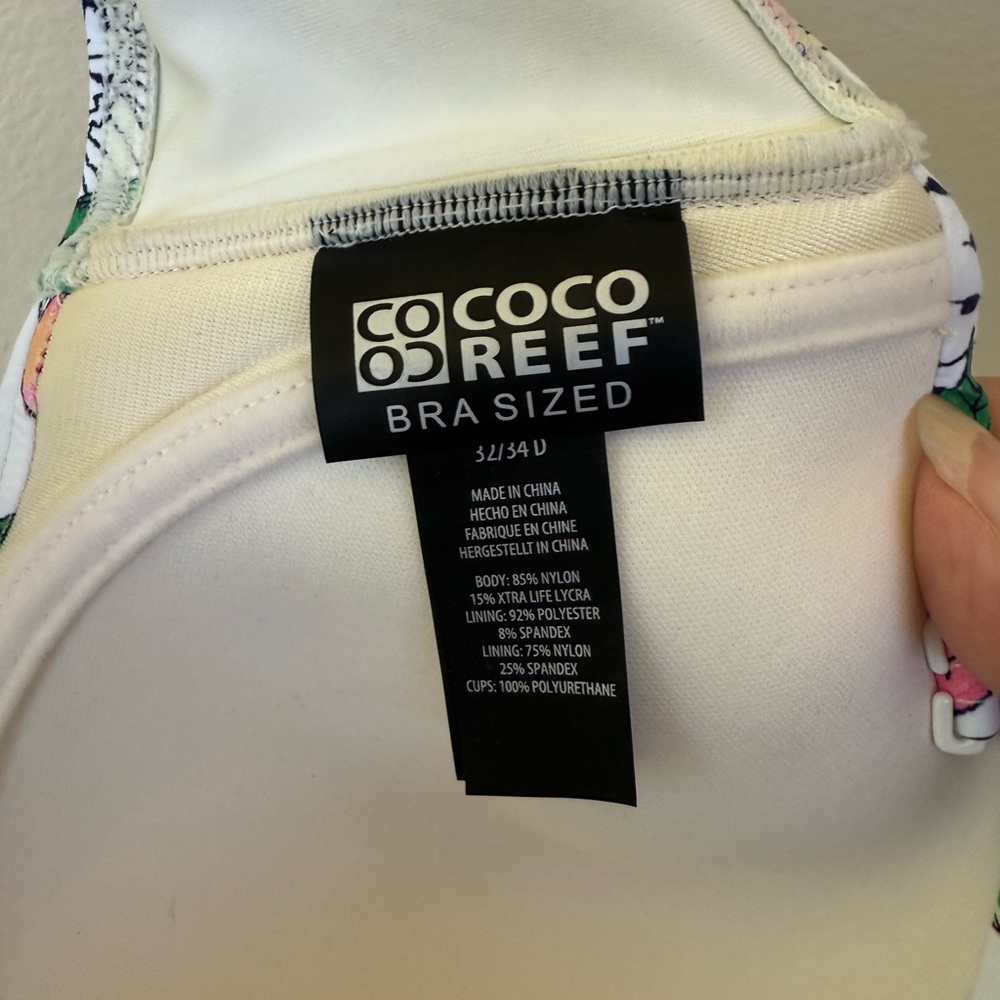 NWT Coco Reef Floral Strapless Bikini Top - Picture 5 of 5